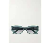 Diorglow B1i Sonnenbrille Mit Cat-eye-rahmen Aus Azetat - Blau