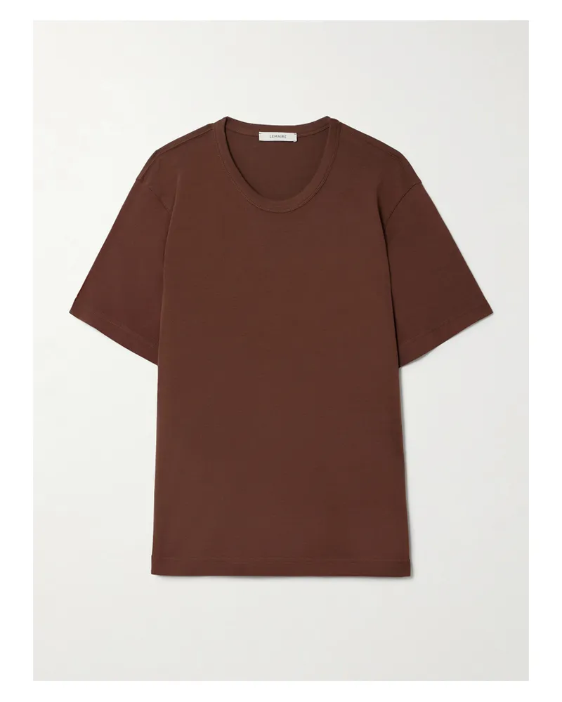 Christophe Lemaire T-shirt Aus Baumwoll-jersey - Braun Braun