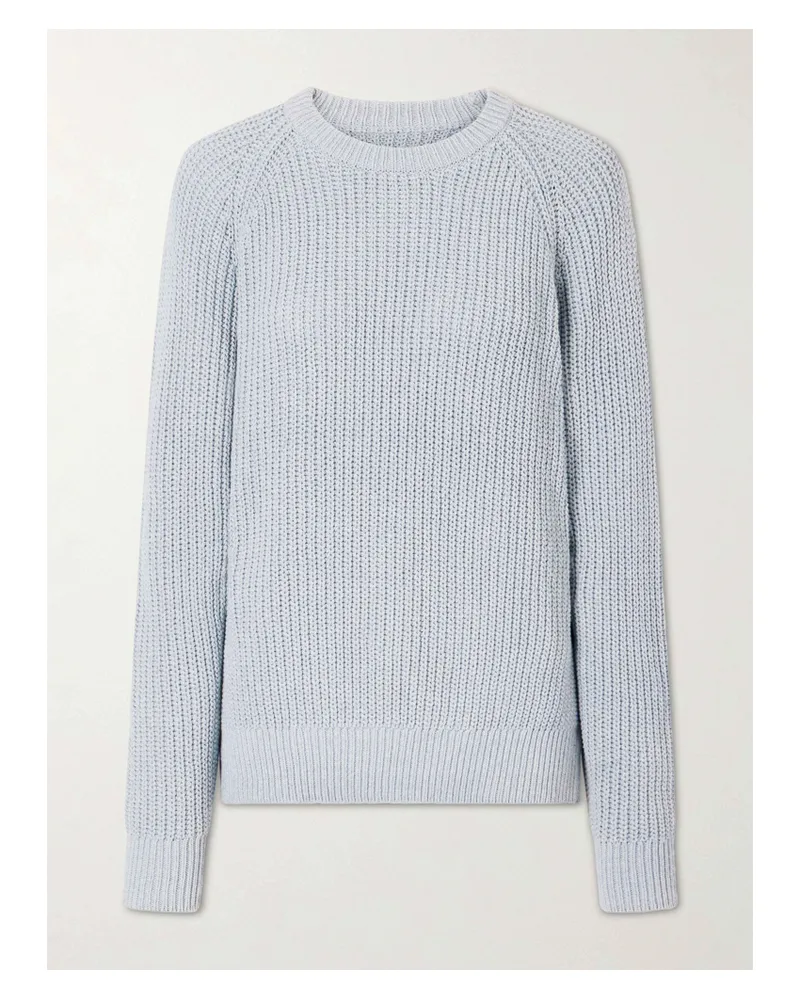 Aimé Leon Dore Ribbed Cotton Sweater - Blue Blue