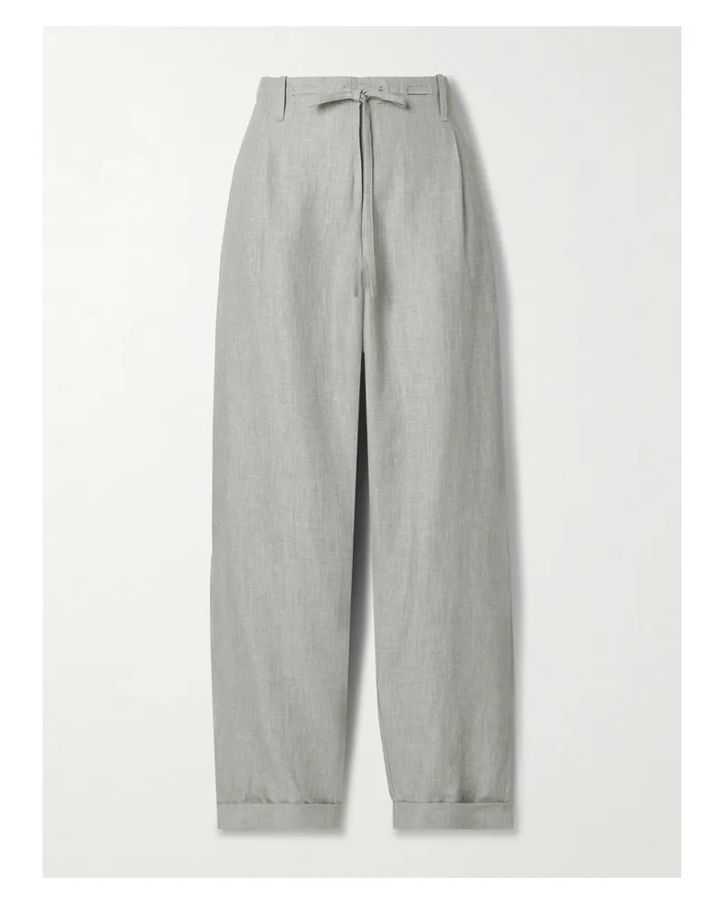 Maria Mcmanus Hose Aus Twill Aus Einer Mischung Aus Leinen, Baumwolle Und Wolle - Grau Grau