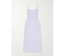 Luna Linen Midi Dress - Blue