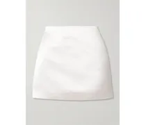 Minirock Aus Seidensatin - Elfenbein