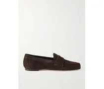 Lana Loafers Aus Veloursleder - Braun