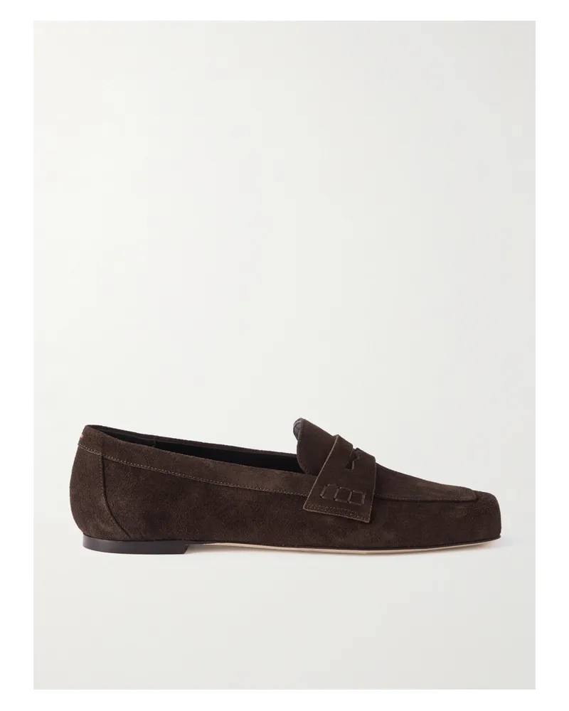 aeyde Lana Loafers Aus Veloursleder - Braun Braun