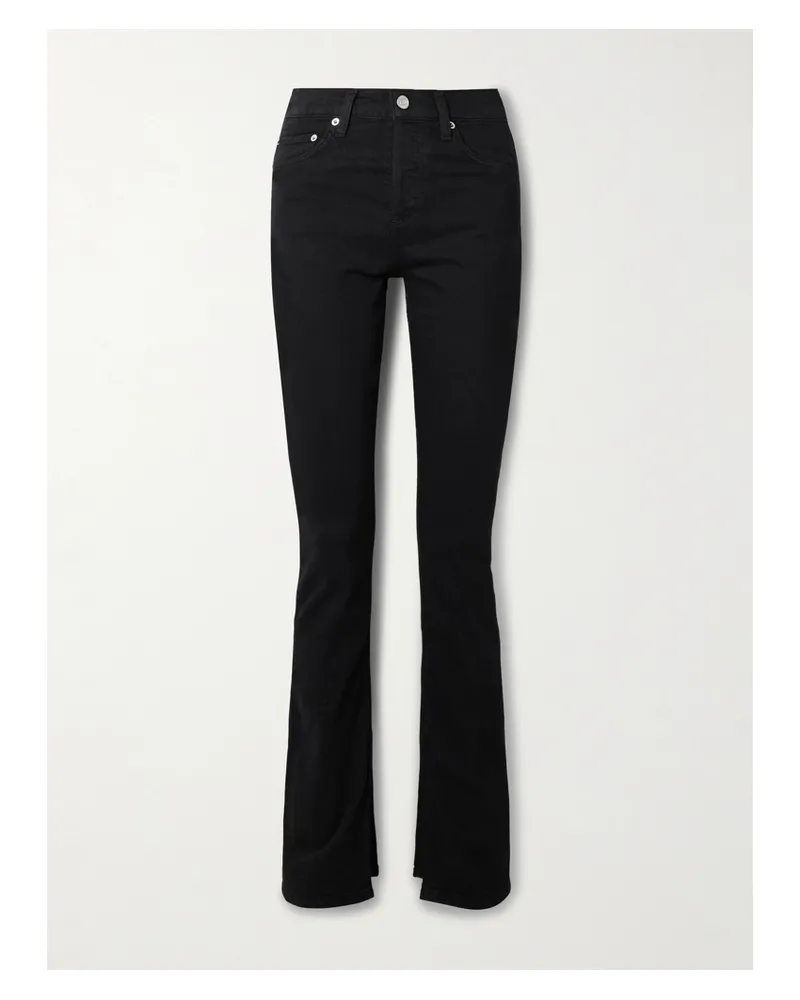 AGOLDE Ingram Split High-rise Flared Jeans - Black Black