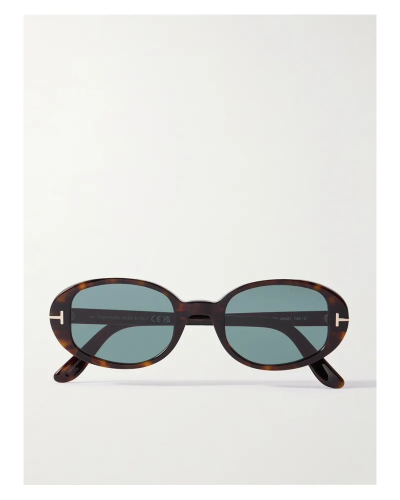 Tom Ford Iggy Oval-frame Tortoiseshell Acetate Sunglasses Tortoiseshell