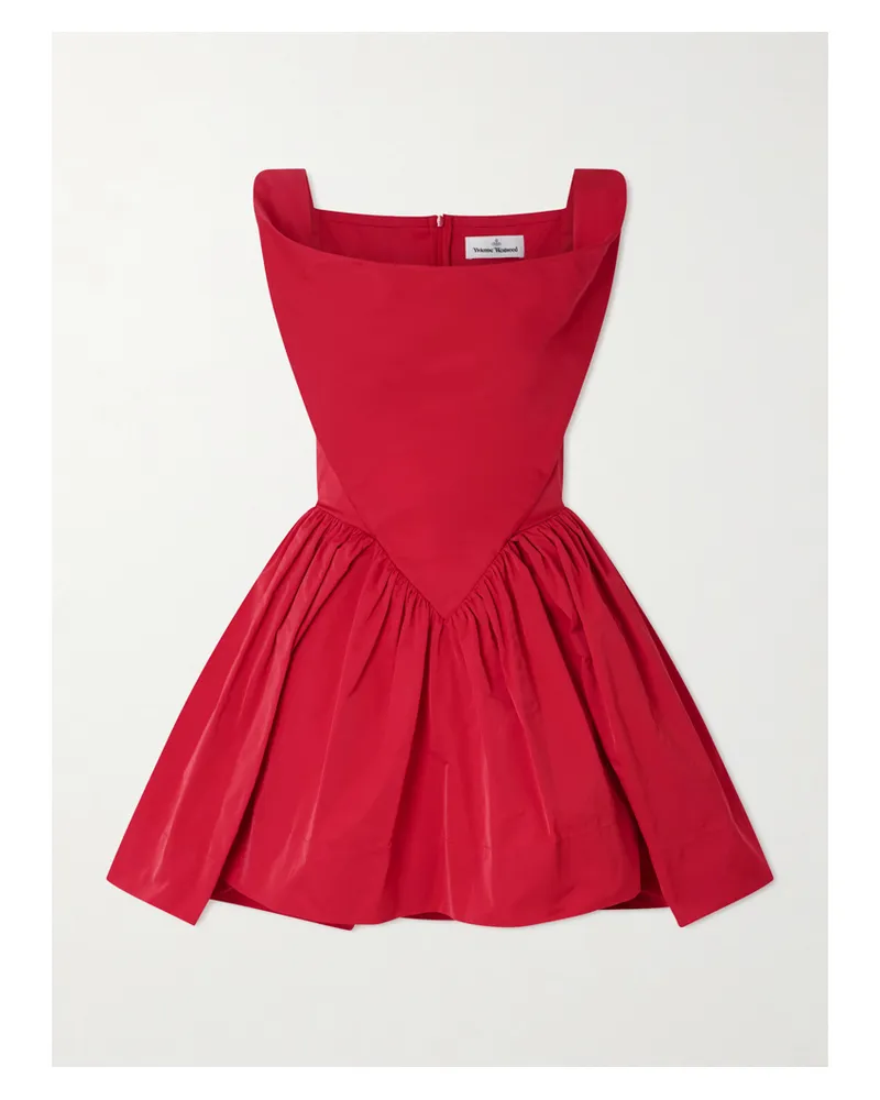 Vivienne Westwood Sunday Minikleid Aus Taft Mit Raffungen - Rot Rot