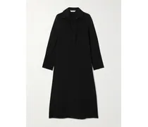 Ossola Hemdblusenkleid Aus Einer Seidenmischung - Schwarz