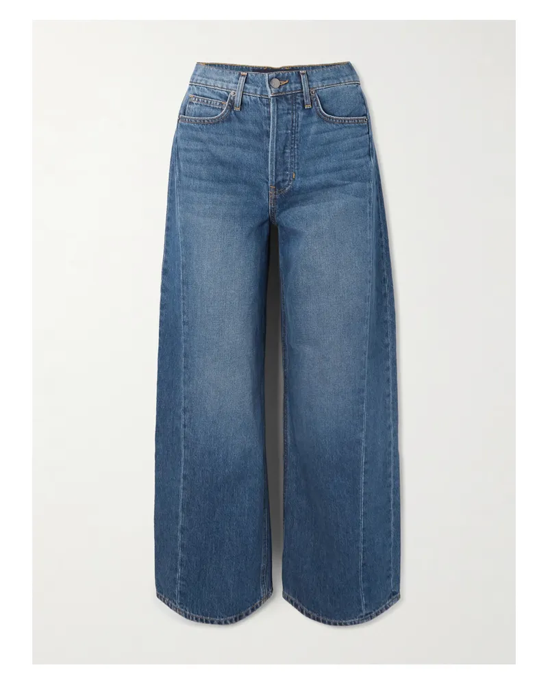 Veronica Beard Ryder Hoch Sitzende Barrel-jeans - Blau Blau