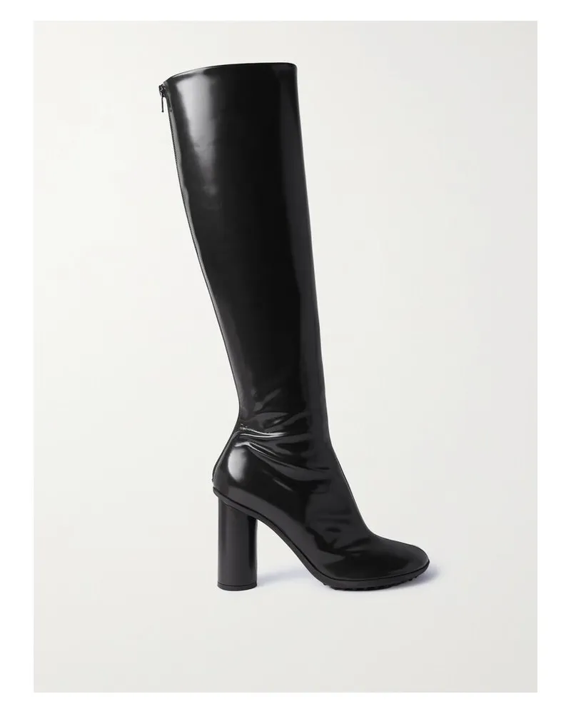 Bottega Veneta Kniehohe Stiefel Aus Latex - Schwarz Schwarz