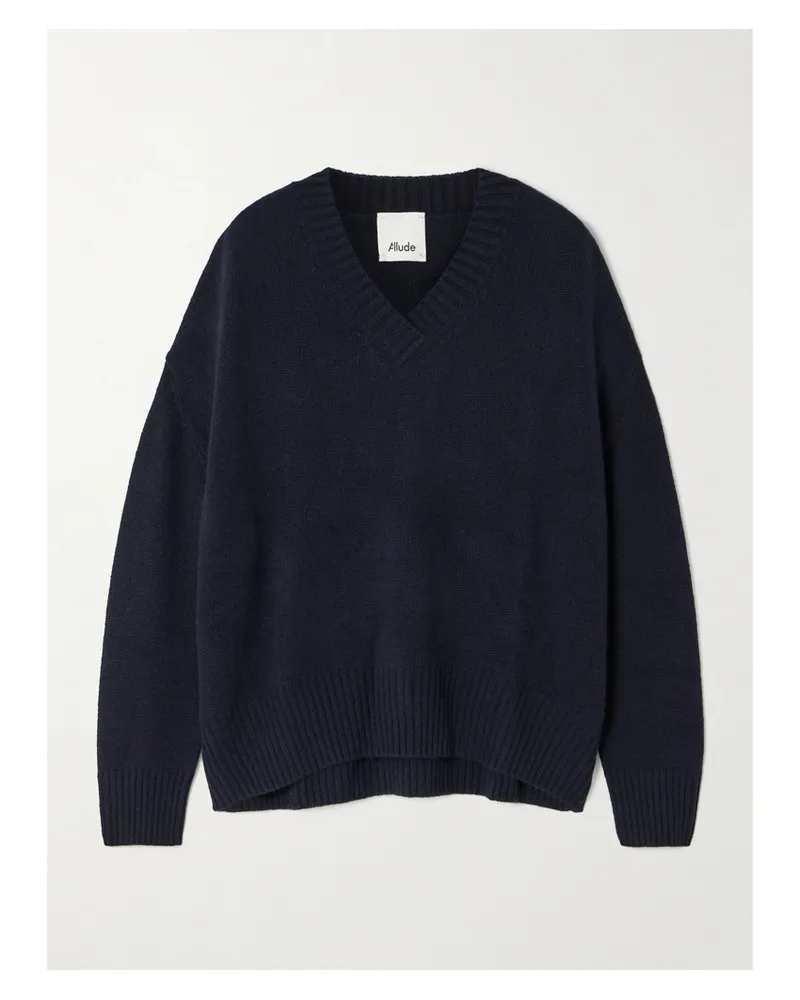 ALLUDE Cashmere Sweater - Blue Blue