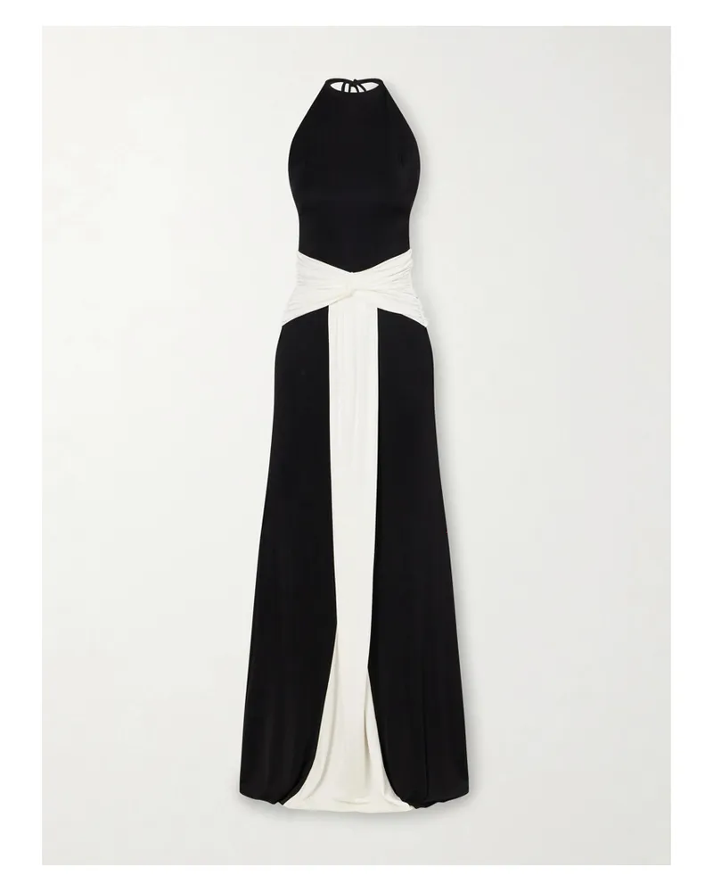 The New Arrivals Ilkyaz Ozel Euphorie In Raven Jersey Dress - Black Black