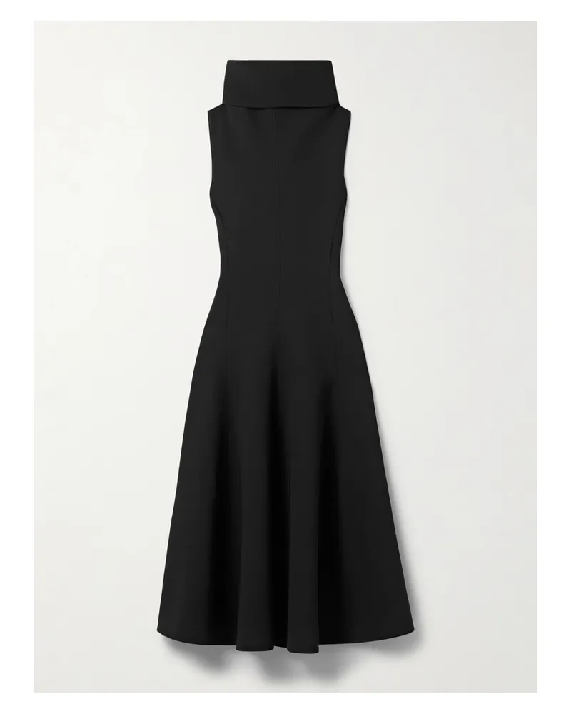 Jacquemus Midikleid Aus Crêpe - Schwarz Schwarz
