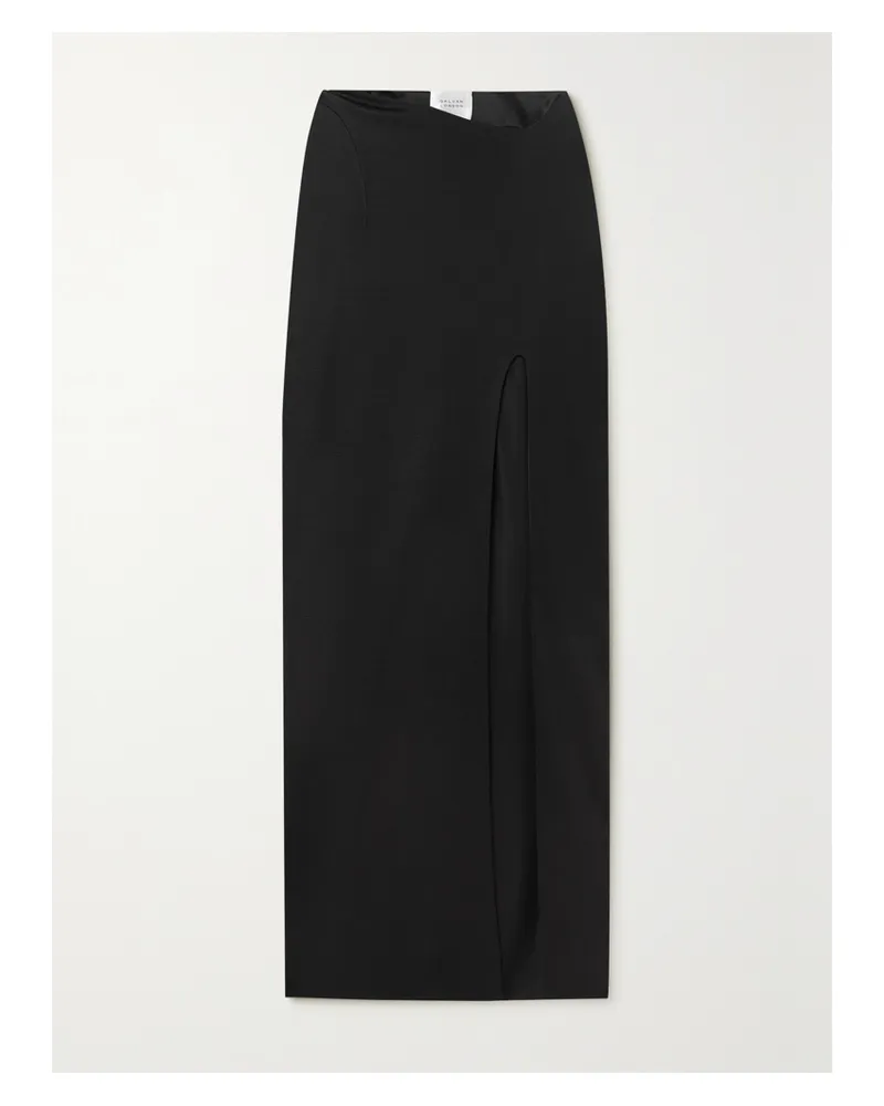 GALVAN Alicja Maxirock Aus Stretch-jersey - Schwarz Schwarz