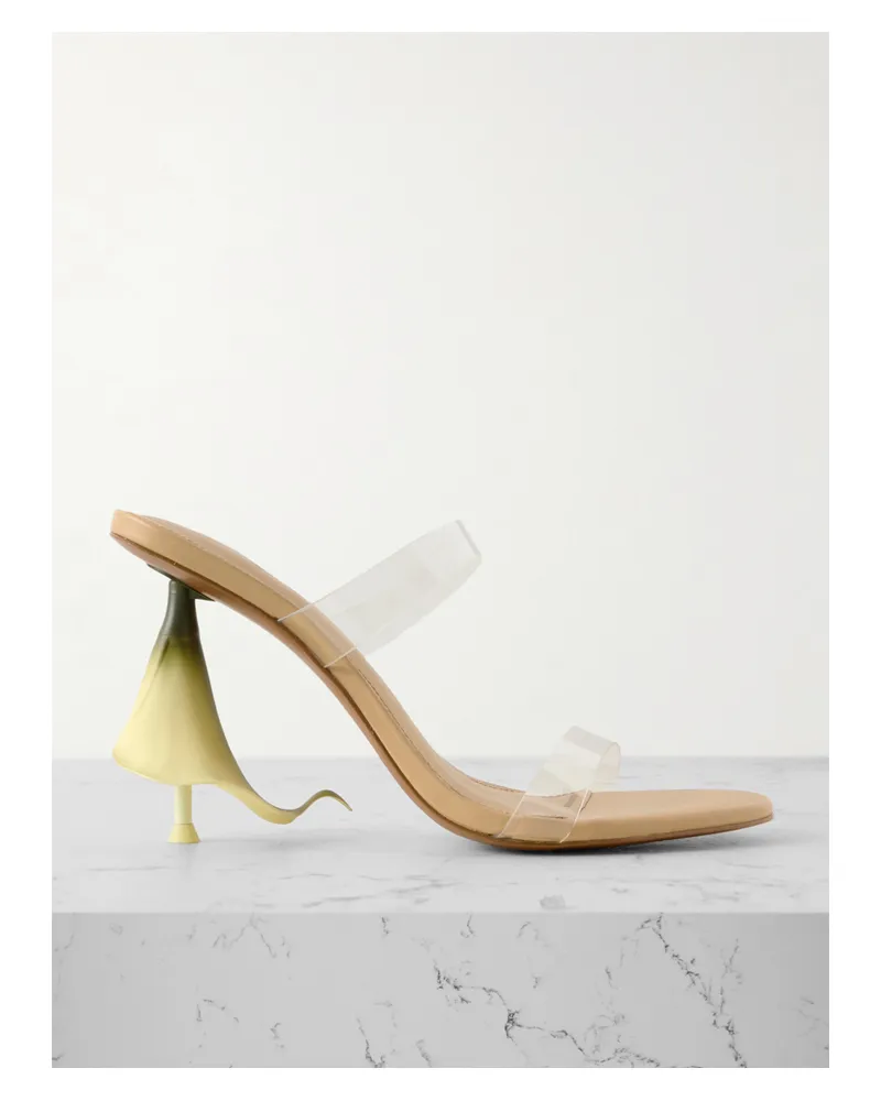 Cult Gaia Calisto Pvc Sandals - Neutrals Neutrals