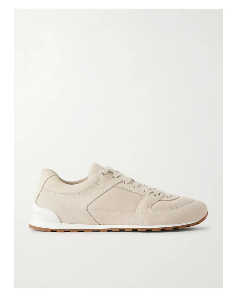 Brunello Cucinelli Suede Sneakers - Ivory Ivory