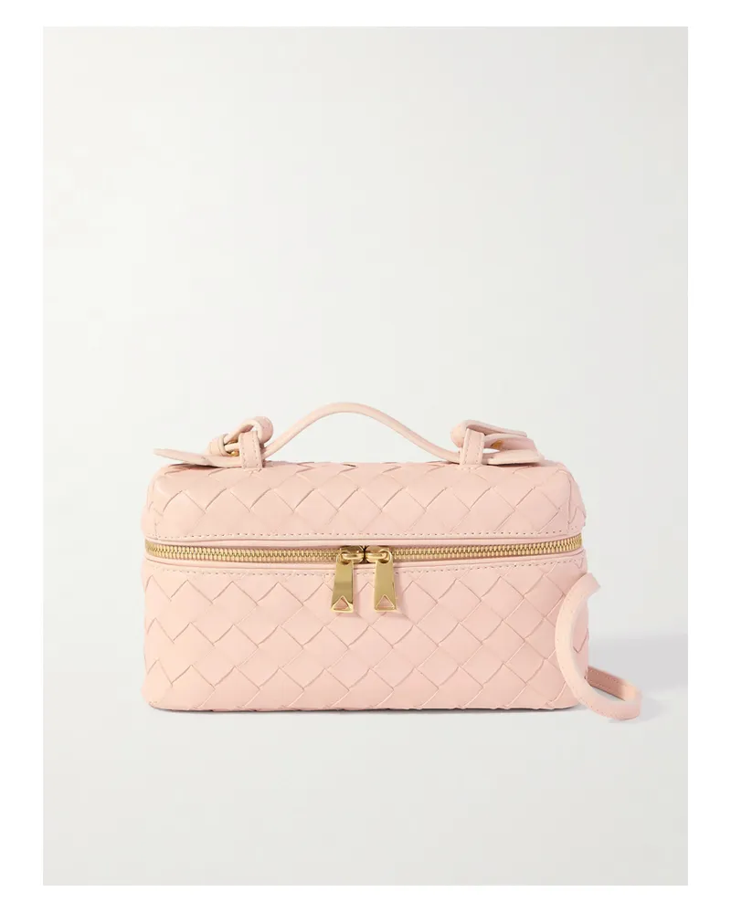 Bottega Veneta Bang Bang Vanity Intrecciato Leather Tote - Pink Pink