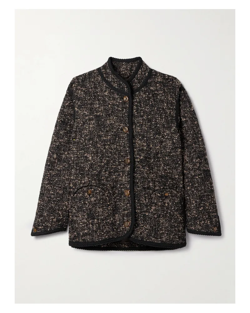 Blazé Milano Katara Jacke Aus Bouclé - Braun Braun
