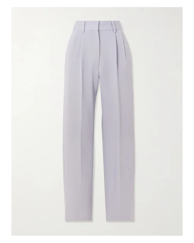 Blazé Milano Fox Hose Aus Wolle Mit Falten - Blau Blau