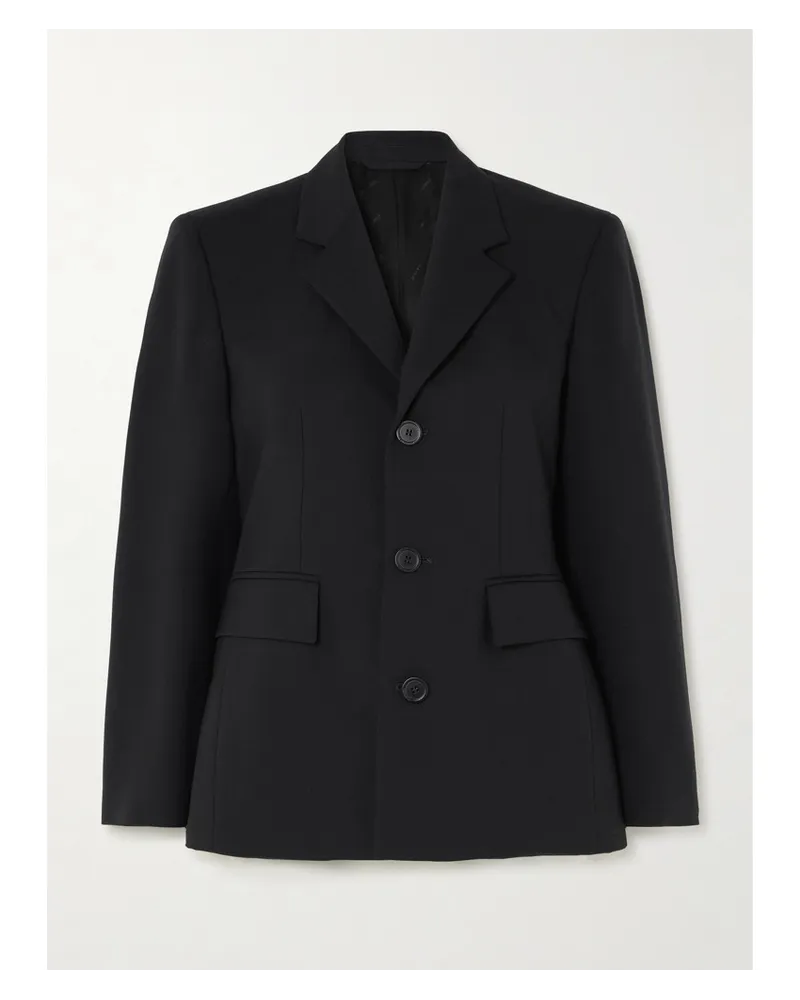 Balenciaga Soft Hourglass Blazer aus Baumwolle Schwarz