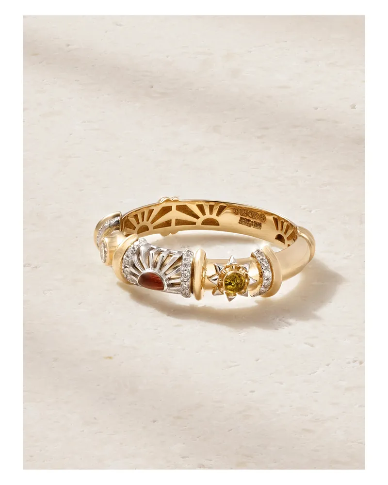 L’Atelier Nawbar Milky Way 18-karat Gold Diamond Band Gold