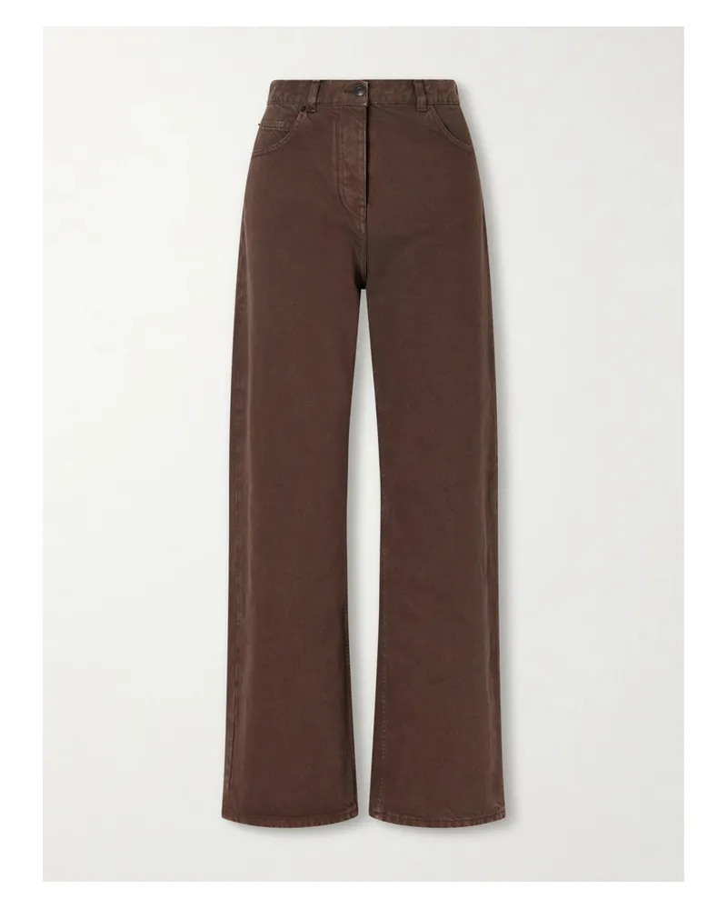 The Row Finbar High-rise Jeans - Brown Brown