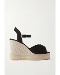 Castañer Blaudell 80 Espadrille-wedges aus Canvas Schwarz