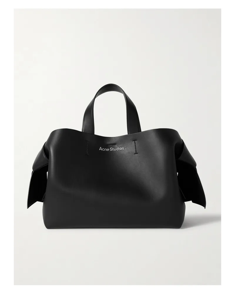 Acne Studios Musubi Knotted Leather Tote - Black Black