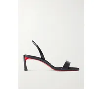 O Condora 55 Leather Slingback Sandals - Black