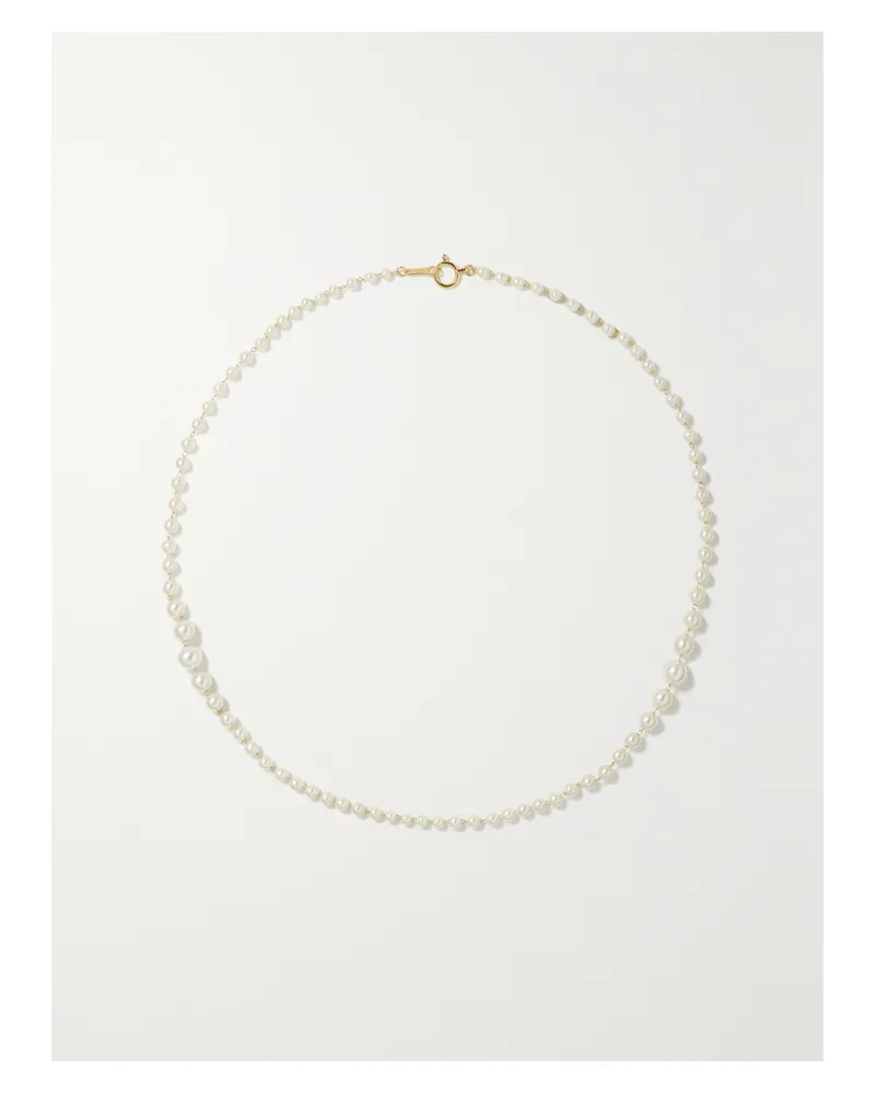 MIZUKI Perlenkette Mit Details Aus 14 Karat Gold Gold