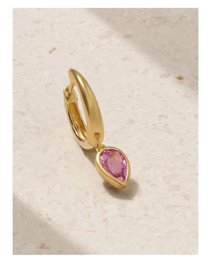 SHAY Einzelne Creole Aus 18 Karat Gold Mit Saphir Gold