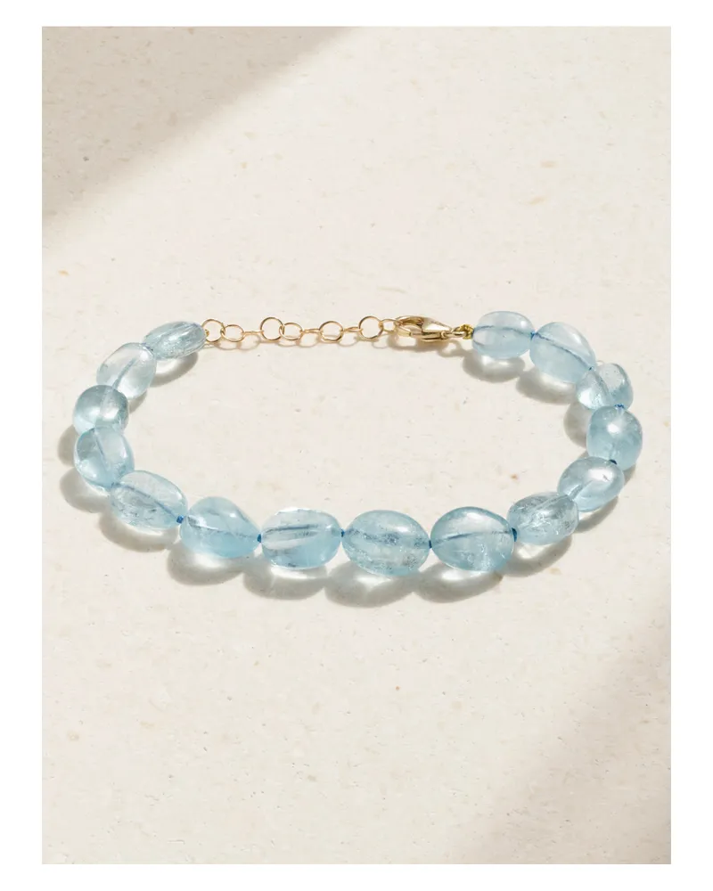 JIA JIA Arizona Candy Gold Aquamarine Bracelet - Blue Blue