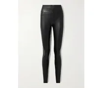 Edie Leggings Aus Kunstleder - Schwarz