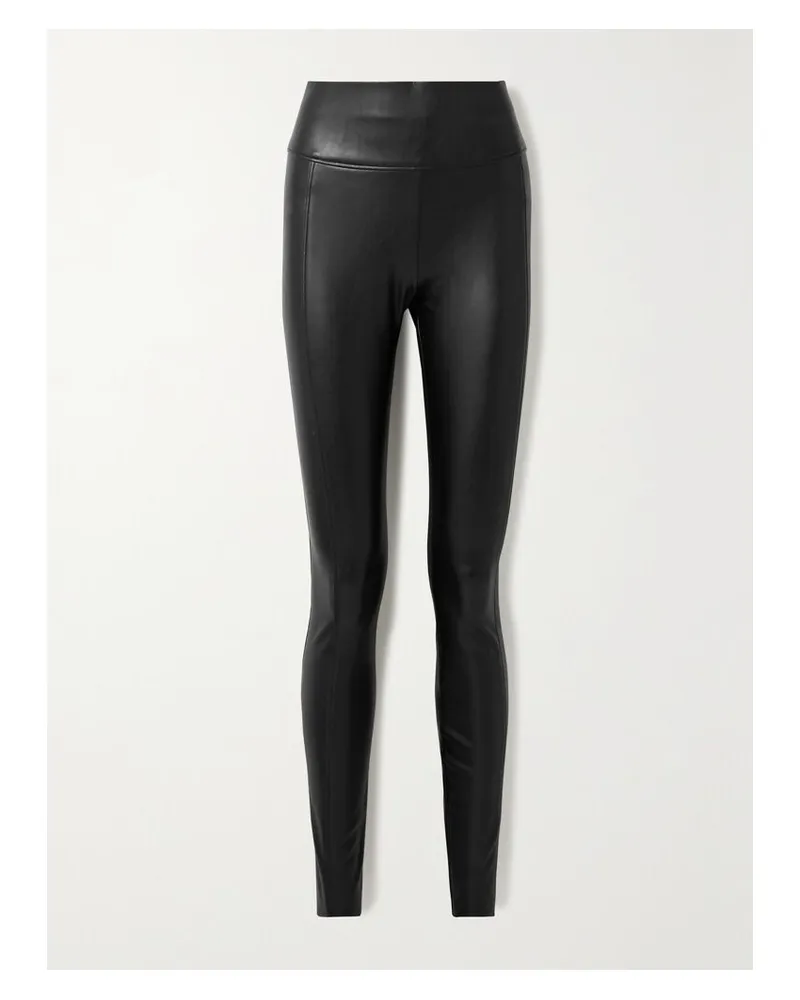 Wolford Edie Leggings Aus Kunstleder - Schwarz Schwarz