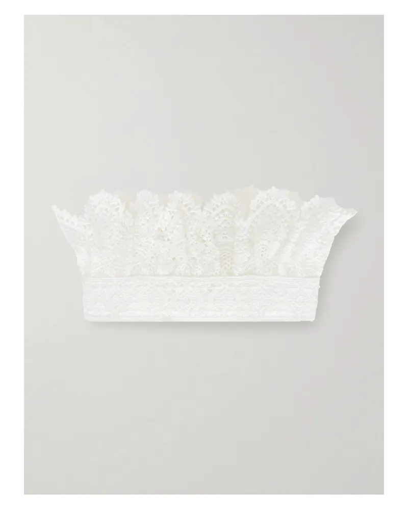 Erdem Cotton-lace Collar - Neutrals Neutrals