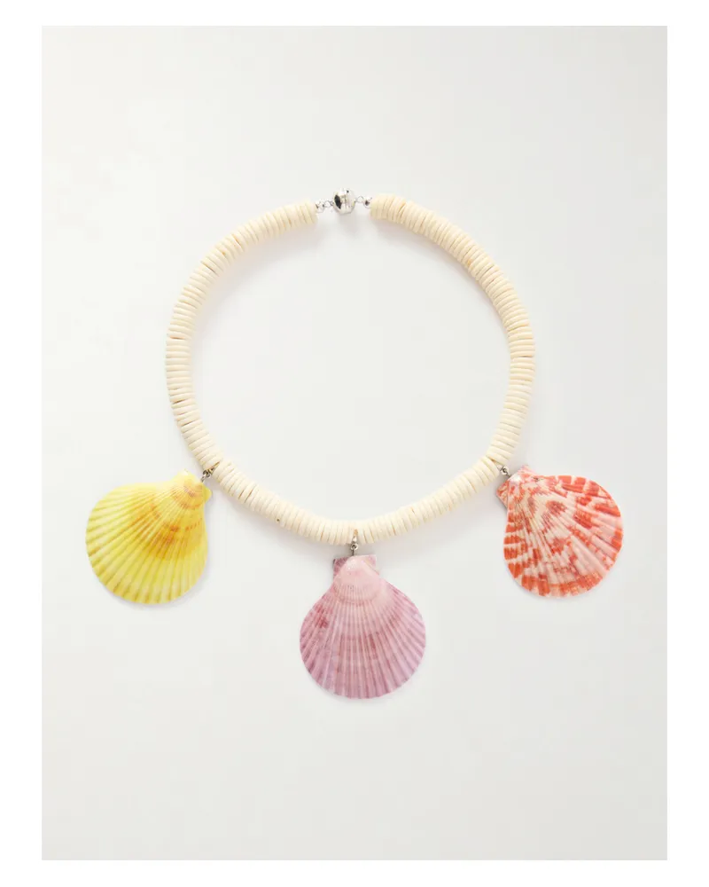 JULIETTA Gold-tone Shell Beaded Necklace - Multi Multi