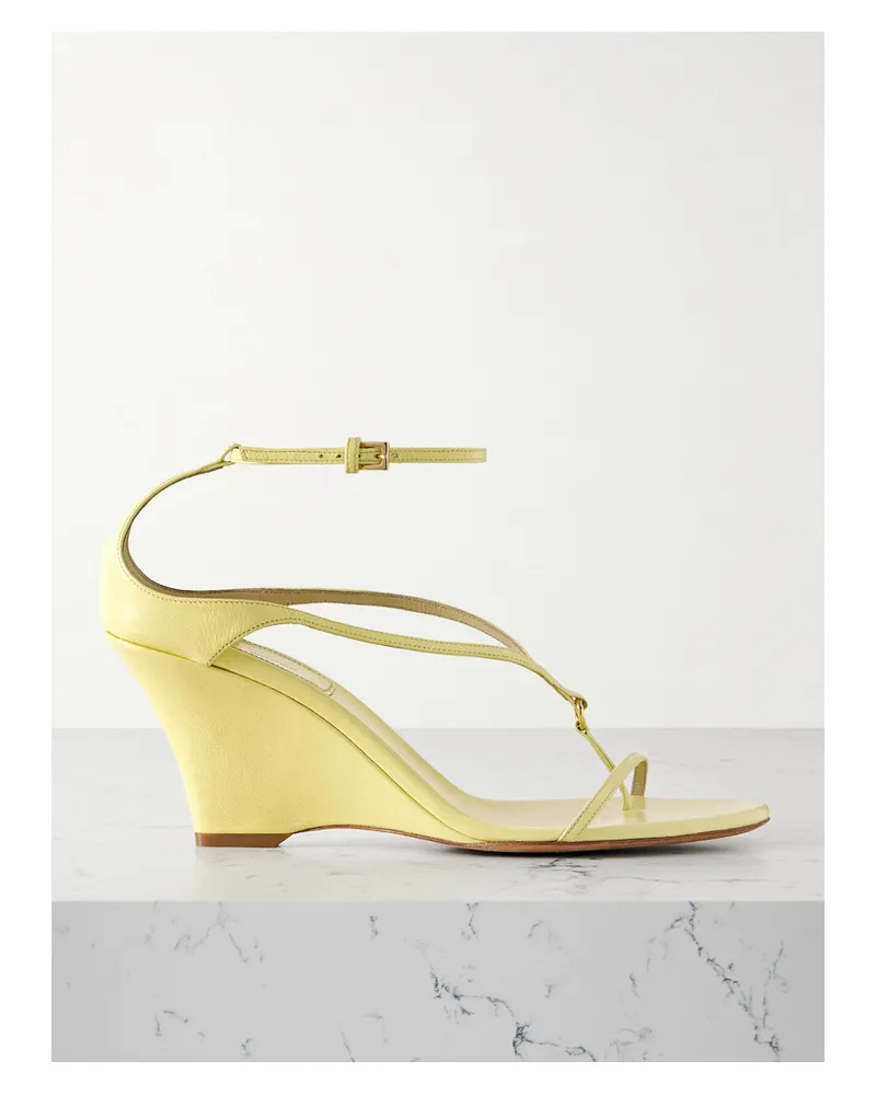 KHAITE Marion Wedges Aus Leder Mit Verzierung - Gelb Gelb