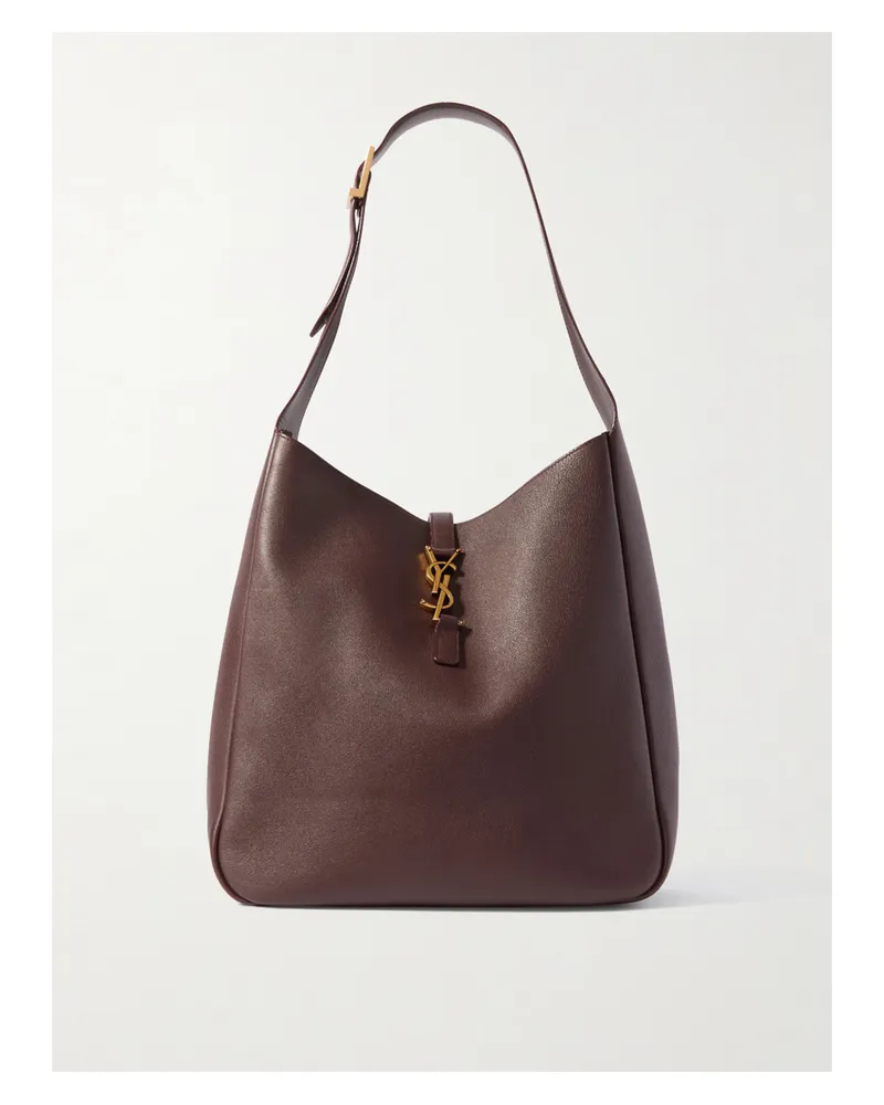 Saint Laurent Le 5 À 7 Large Leather Shoulder Bag - Brown Brown