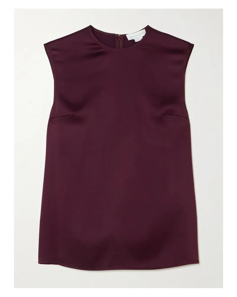 Stella McCartney Oberteil Aus Satin - Burgunder Burgunder
