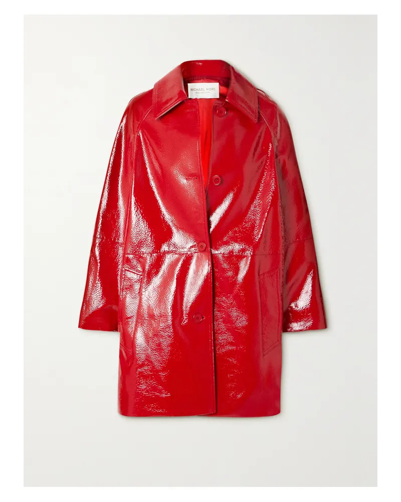Michael Kors Mantel Aus Lackleder - Rot Rot