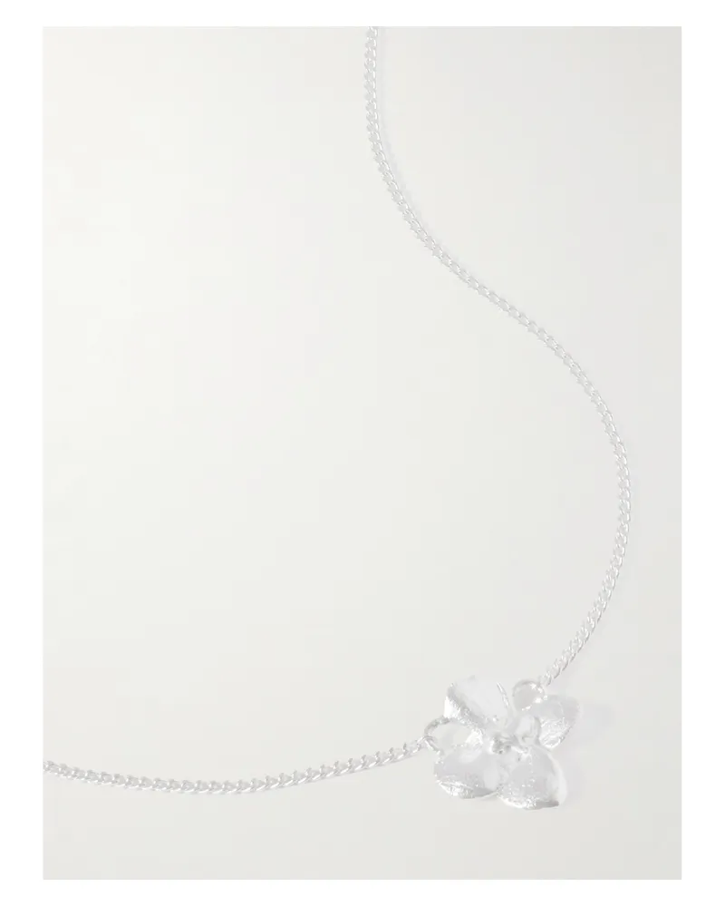 Completedworks Versilberte Kette Mit Perle Silber