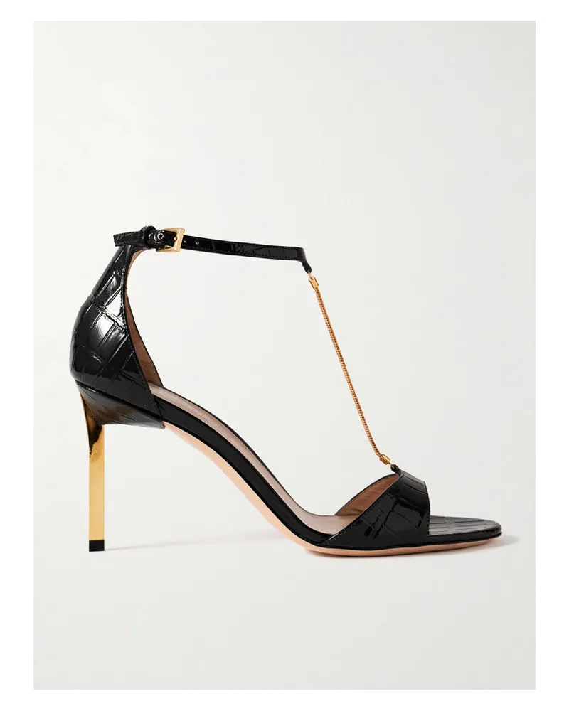 Tom Ford Emanuelle Sandalen aus Leder Schwarz