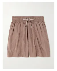 Varley Ralph Shorts aus Metallic-shell Braun