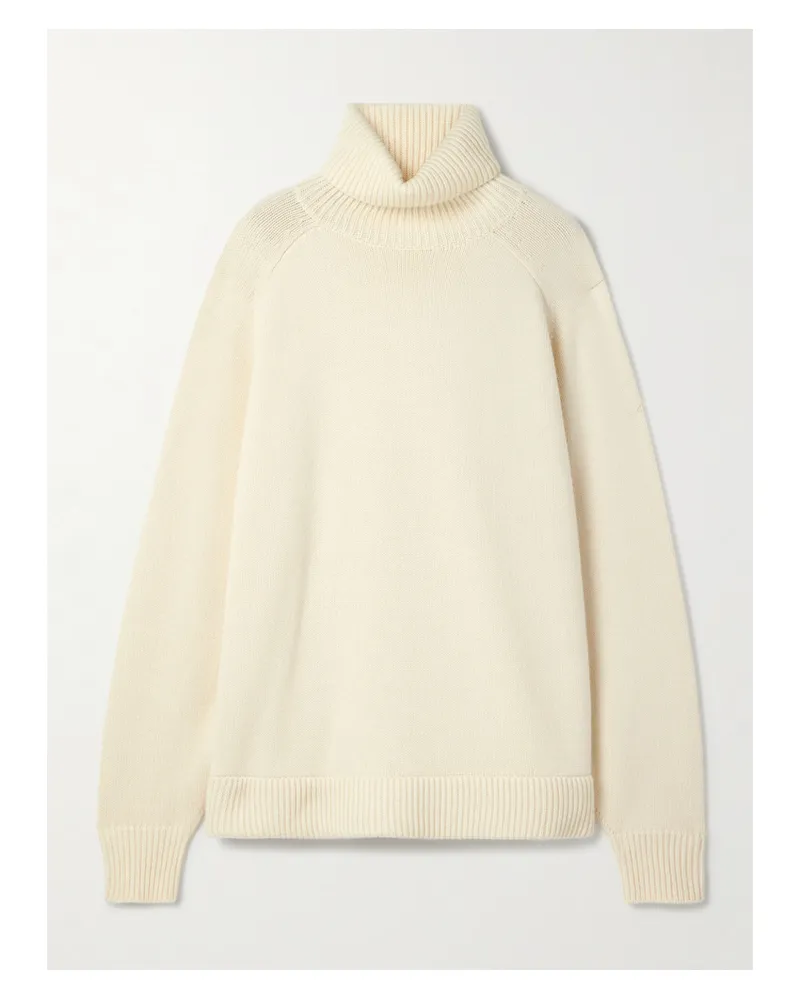 tibi Oversized-rollkragenpullover Aus Kaschmir - Elfenbein Elfenbein
