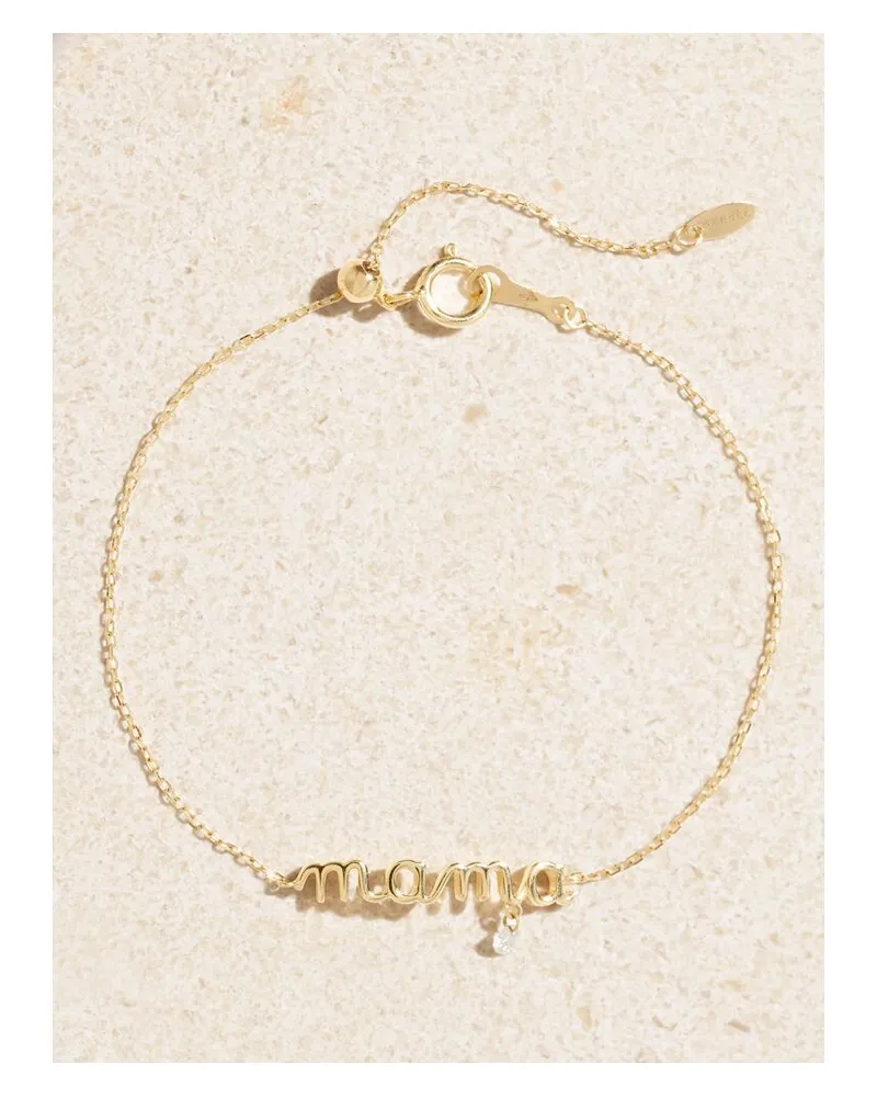 PERSEE Mama Armband Aus 18 Karat Gold Mit Diamant Gold