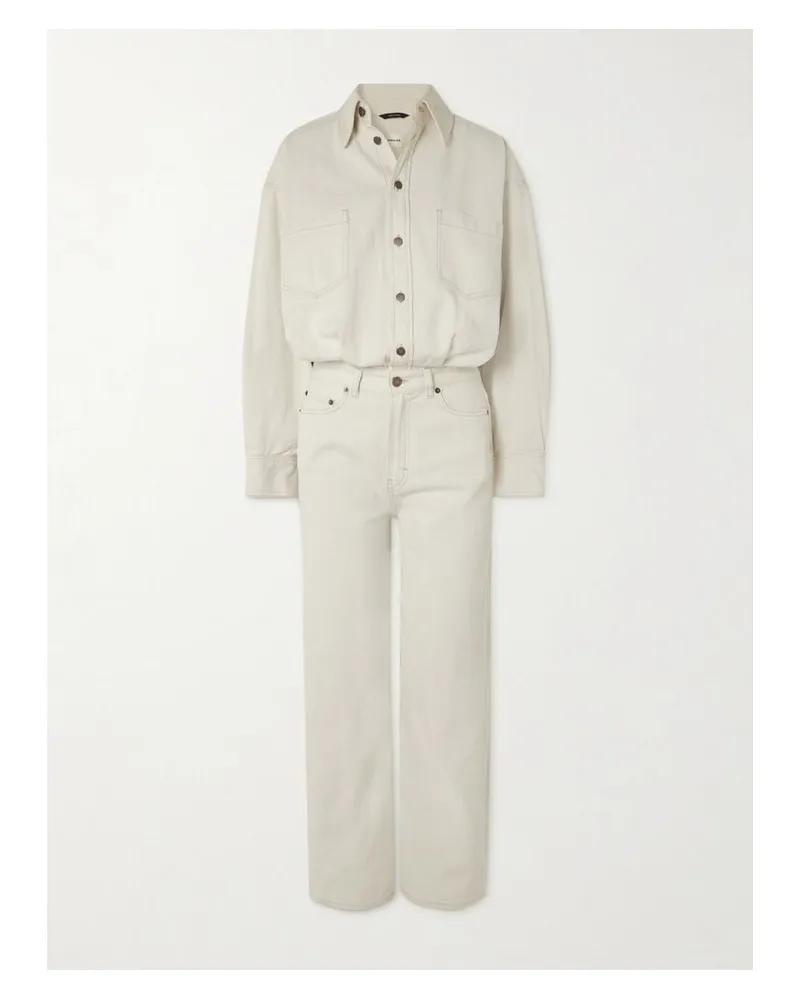 Haikure Tessie Jumpsuit Aus Denim - Ecru Ecru