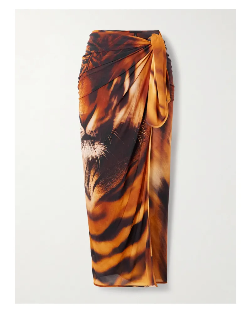 SKIMS Roberto Cavalli Sarong – Tiger Face – Pareo - Mehrfarbig Mehrfarbig