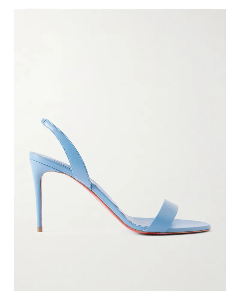 Christian Louboutin O Marilyn 85 Leather Sandals - Blue Blue