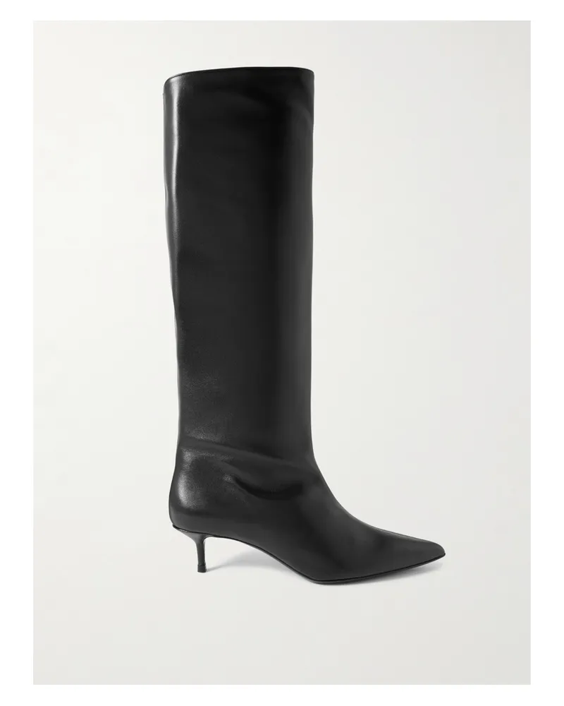STAUD Sebastian Kniehohe Stiefel Aus Leder - Schwarz Schwarz
