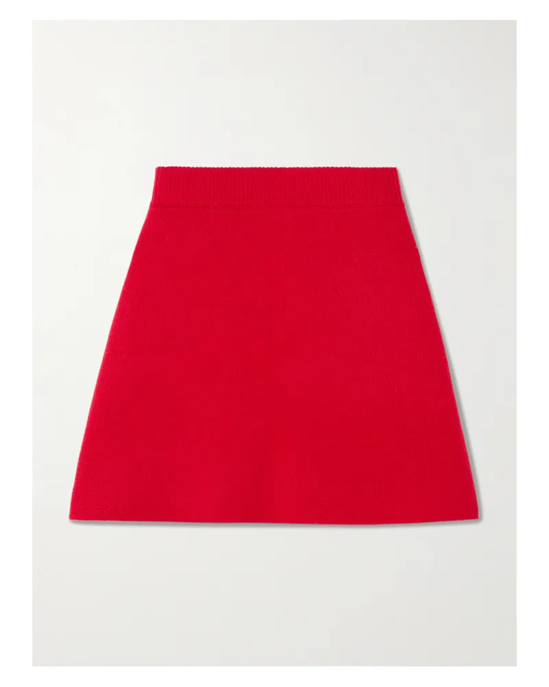 Lisa Yang Clare Cashmere Mini Skirt - Red Red